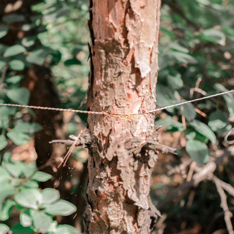 Sierra de cuerda para exteriores hecha a mano, sierra de alambre de acero inoxidable 304, sierra de alambre para acampar, carpintería de ahorro de vida, alambre de sierra manual súper fino