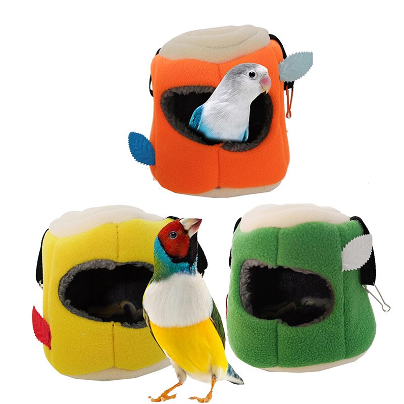 Warm Fleece Bird's Nest Small Parrot House Winter Warm Bird's Nest Agapornis Melopsittacus Undulatus Hammock
