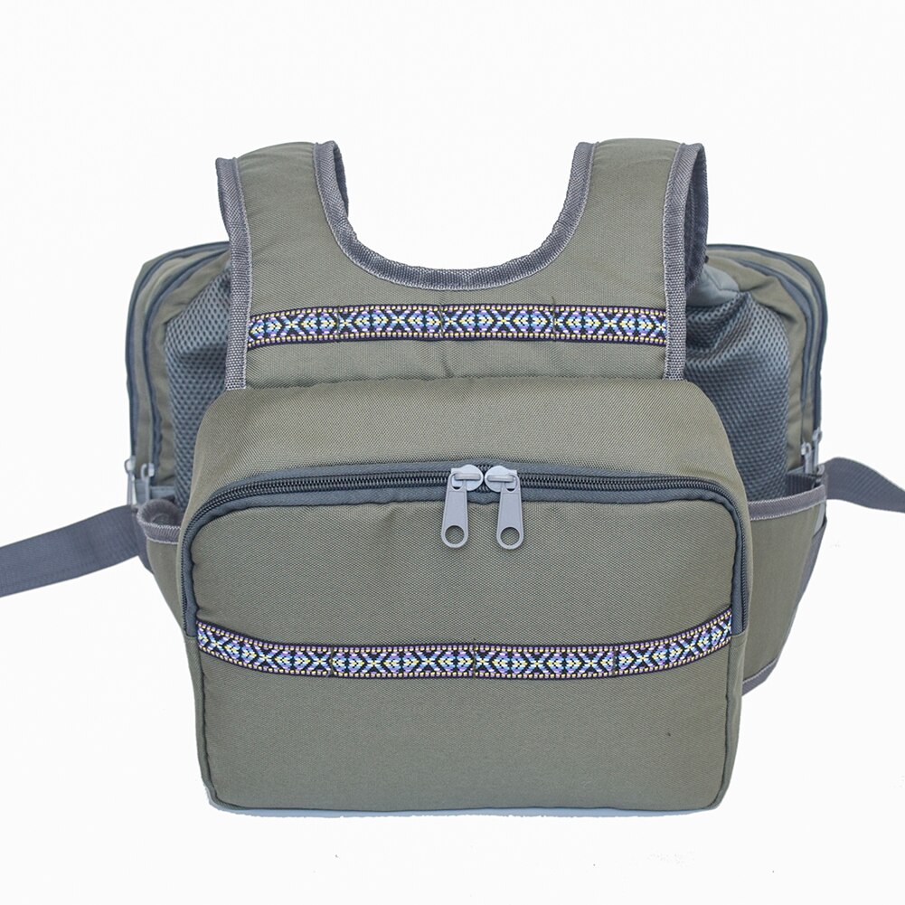 Multi-Pocket Vliegvissen Vest Rugzak Borst Mesh Ta... – Grandado
