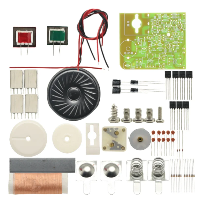 1 set 7 rör am-radio elektroniskt gör-det-själv-kit elektroniskt inlärningskit gör-det-själv  hx108-2
