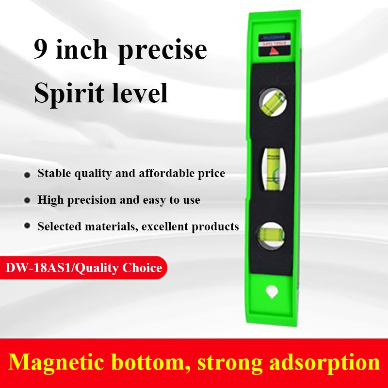 3 Bubble Spirit Level Portable Level Ruler Bubble Ruler Magnetic ABS Shell Vertical Horizontal Bubble Level Pocket Level Tool
