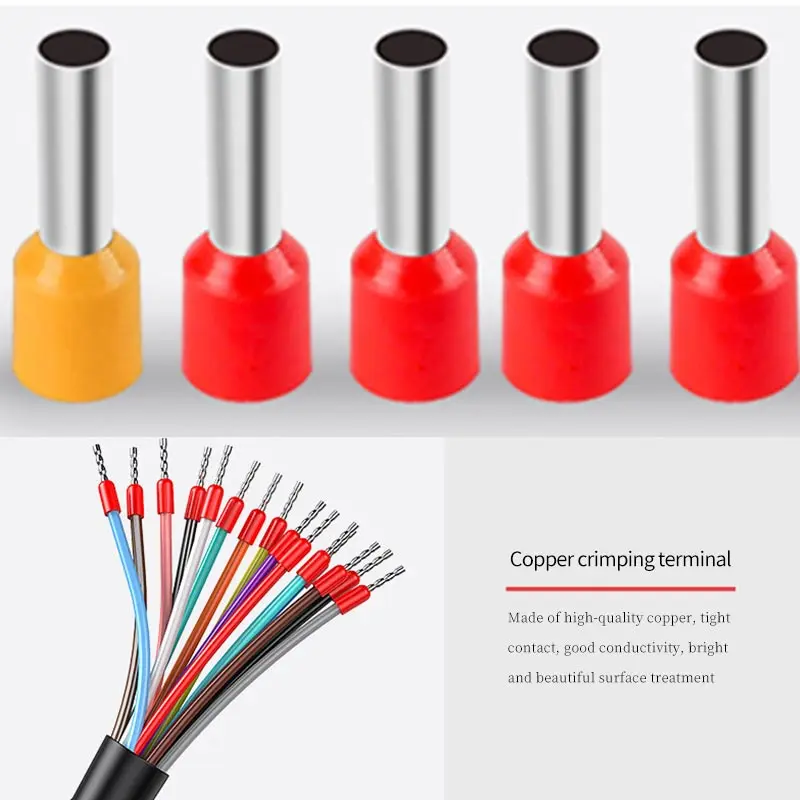 DB9 DB15 DB25 Connector Cable with Number Tube Industrial 24AWG 9 15 25Pin RS232 Serial Plug with Wire D-SUB DB 5 15 25 Terminal