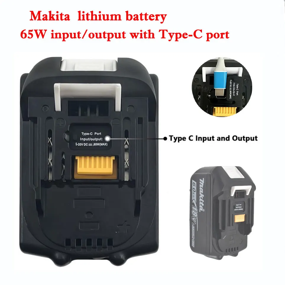 Akumulator Makita 18V 6.0Ah typu C Akumulator litowy 18V Wiertarka Akumulatory zamienne BL1860 BL1830 BL1850 BL1860B