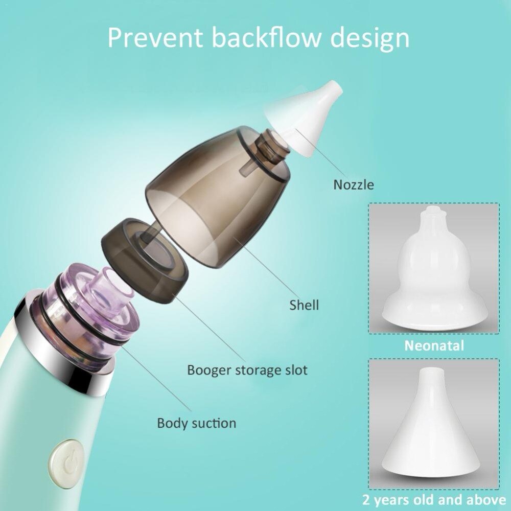 Electric Nasal Aspirator suction device USB Hygieic baby sucks nose Care Non toxic Silicone Snivel Vacuum Clean Suction Device