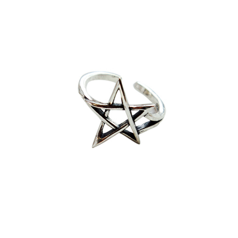 Anello da donna in argento sterling 925 con stelle retrò, fidanzamento, matrimonio, gioielli di design di lusso, gioielli di Natale GaaBou