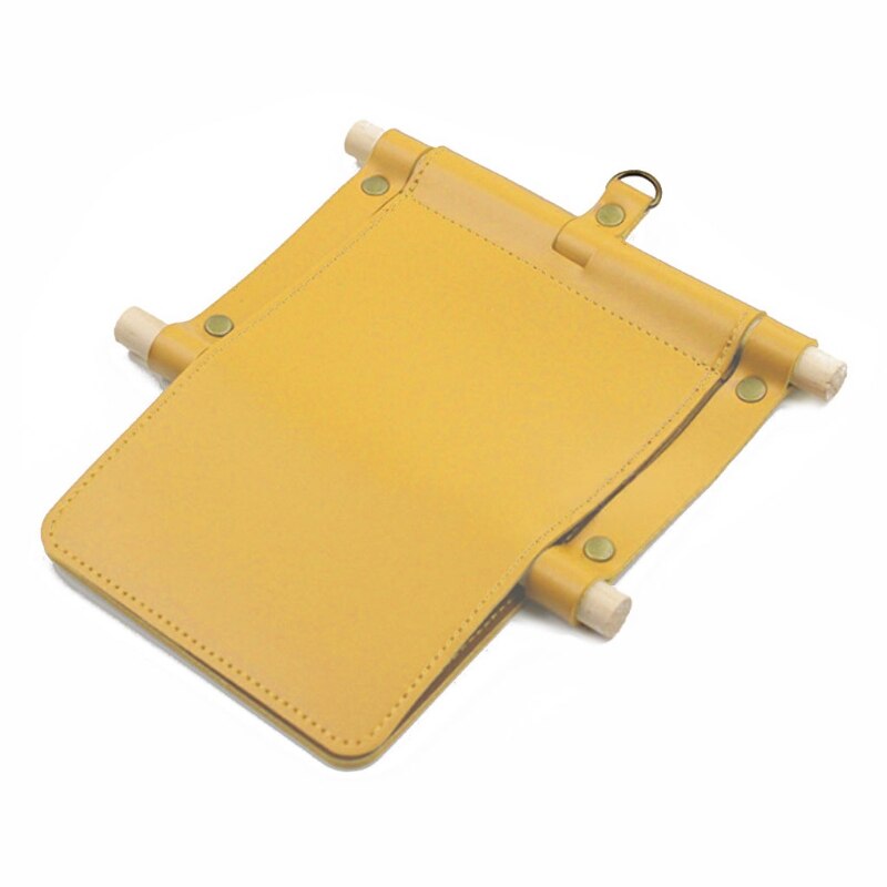 Soporte para colgar pañuelos, caja de pañuelos de papel PU, portarrollos de papel para acampar, 6x dB: Amarillo