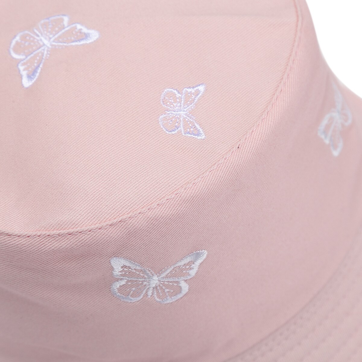 Sombrero de pescador con bordado de mariposa para hombre y mujer, gorra de pescador con bordado de mariposa, doble cara, de algodón, protección solar, 2022