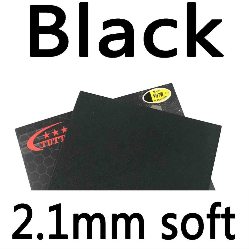 Tuttle Black Energy 888 Duitsland Cake Spons 40 + Tafeltennis rubber met spons: Black 2.1mm soft