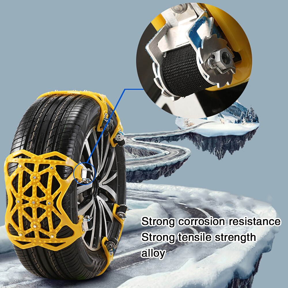 Tpu antislip ketting, veiligheidsnoodgevallen, antislipkettingen, universele autogordel, sneeuwketting