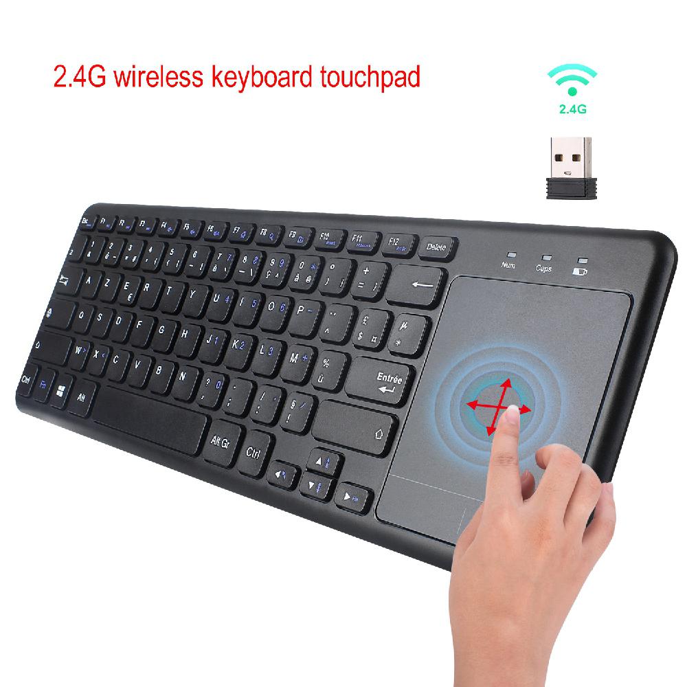 L200 Toetsenbord in Engels en Frans 2.4G Wireless Keyboard voor Tablet Desktop met Touch Mouse