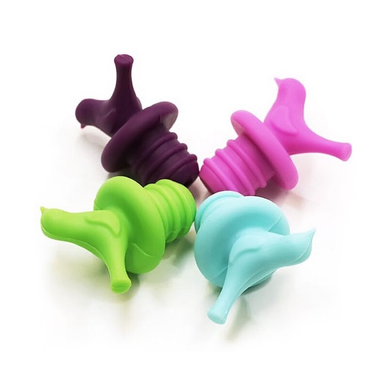 Tapón de silicona para botella de vino, de grado alimenticio tapón para botella de cerveza, tapas para botellas, selladores, libre de goteo, tapón para mantenimiento fresco, accesorios de herramientas de cocina