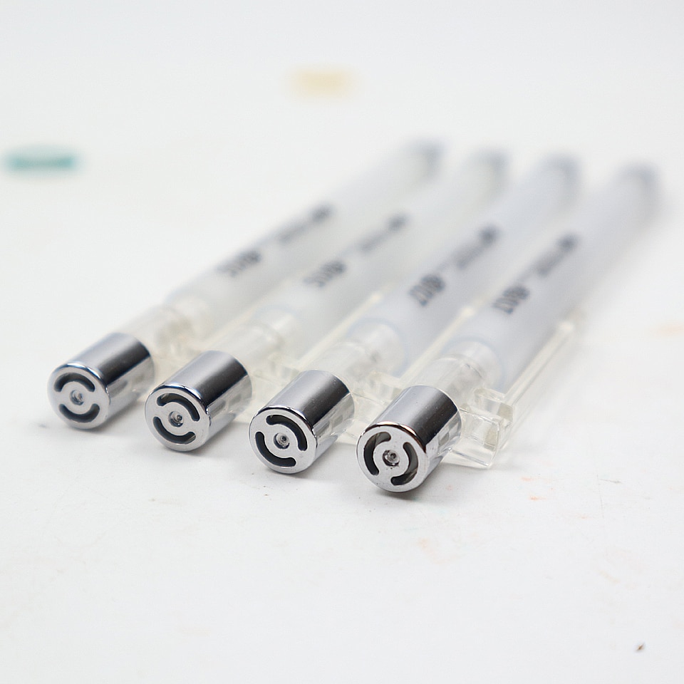 4 stk mekanisk blyant 2b 0.5-0.7mm plast frostet gennemskinnelig automatisk blyant tegne maleri til studerende kontorartikler