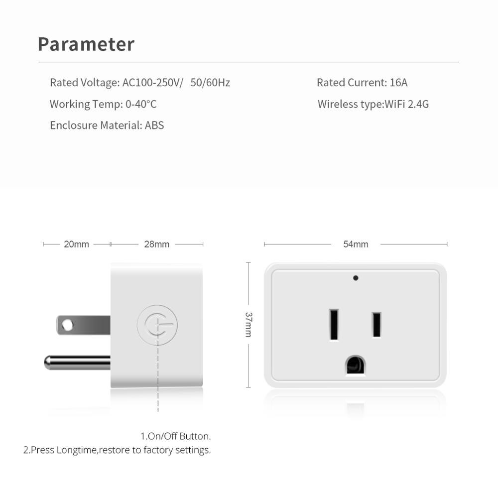 16A Smart Socket Outlet Us Plug WIFI Apple Homekit Wireless Siri 90-250V 220V110V IOS Timer Socket Power Monitor Voice Control