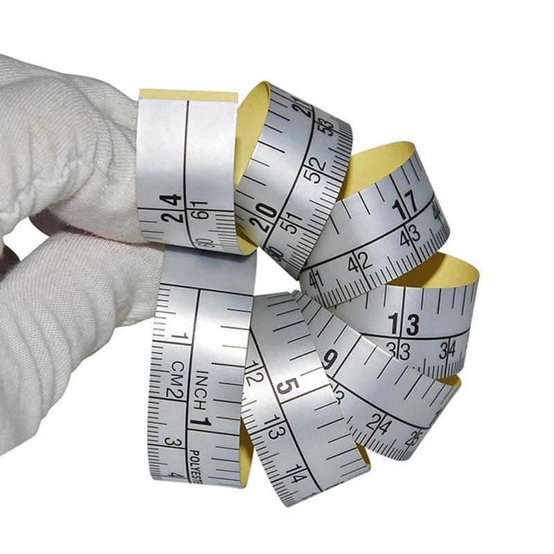 150cm Paste Scale Paper Self Adhesive Metric Measure Tape Paper Ruler Ruler Vinyl Machine Scale Sticker For Sewing D6U6: 61cm