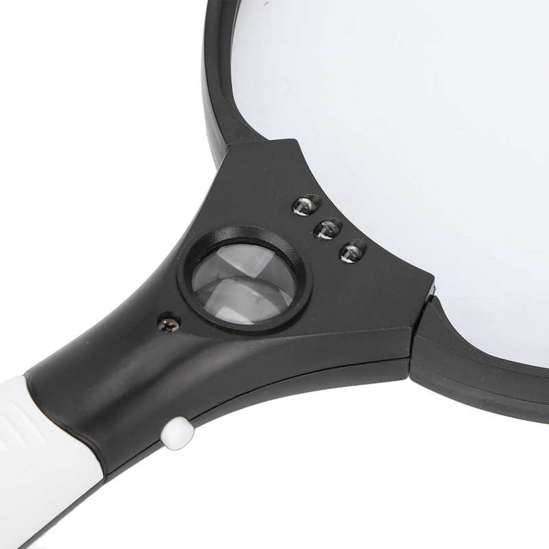 Vergrootglas Stabiele Draagbare Handheld Vergrootglas Modieuze Ergonomisch Handvat Voor Ouderen Voor Sieraden Beoordeling Voor Lezen