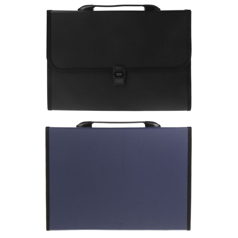 A4 Business Document Storage Expandable File Folder Office waterproof Briefcase