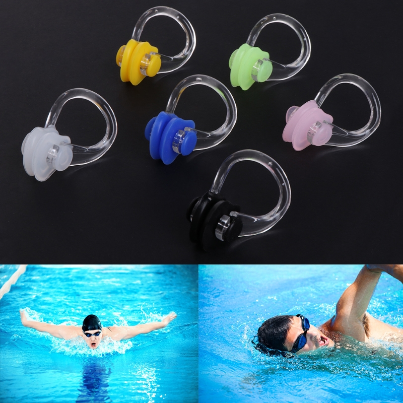 Attelle nasale en Gel de silice, 3 pièces, pince-nez étanche pour natation, Fitness, piscine, PC