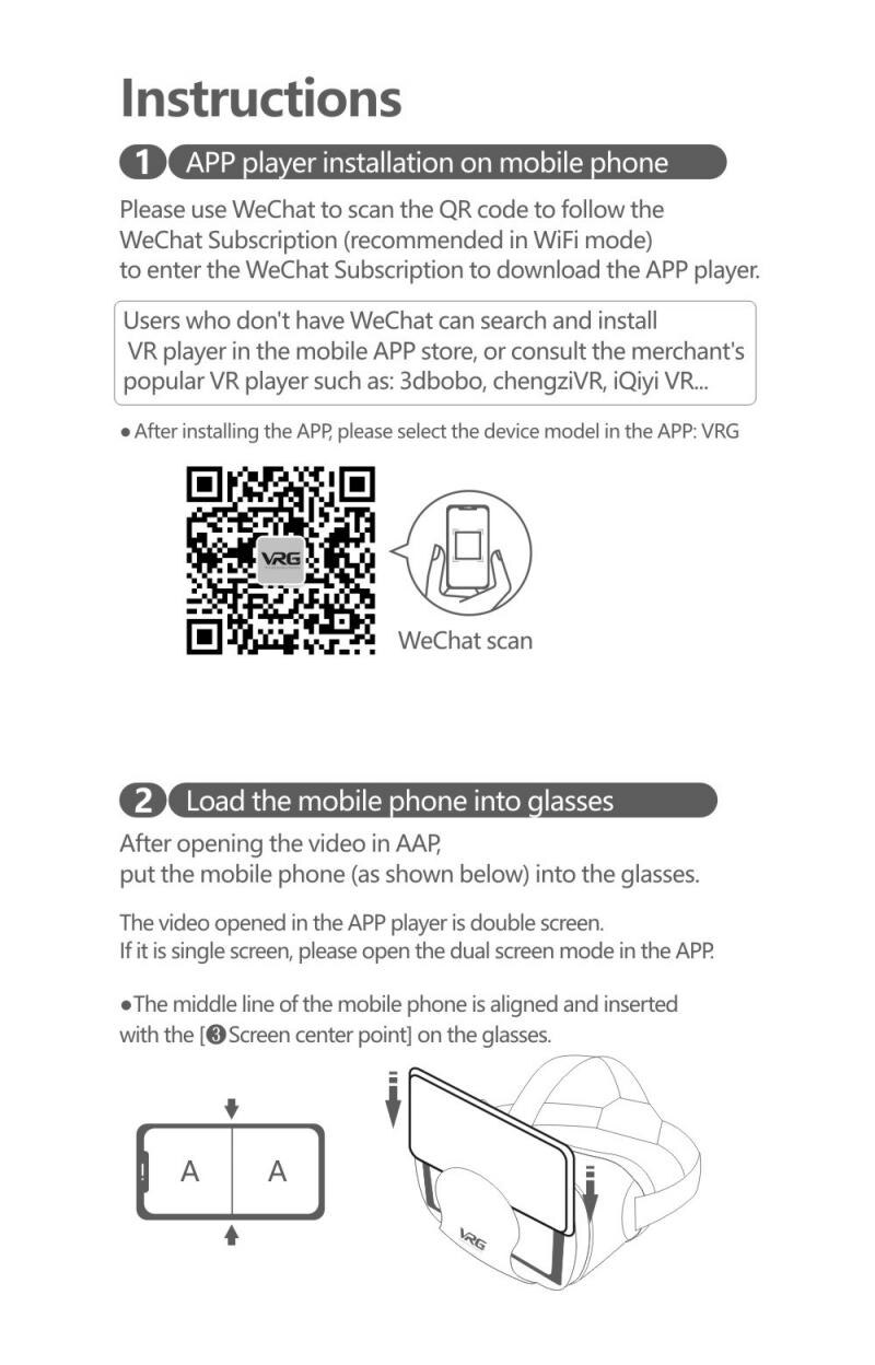 5~7inch VRG Pro 3D Glasses Virtual Reality Full Screen Visual Wide-Angle VR Glasses For 5 to 7 inch Smartphone Devices