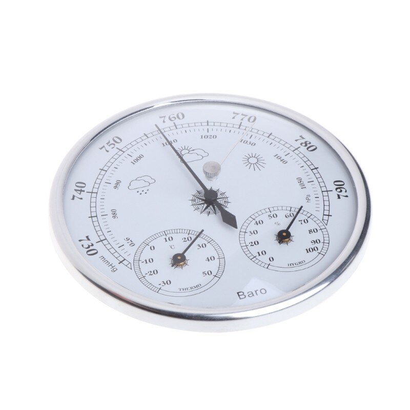 Wall Mounted Multifunction Thermometer Hygrometer High Accuracy Pressure Gauge Air Weather Instrument Barometers