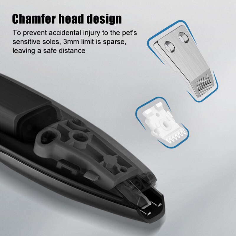 Hondentondeuse, usb-oplaadbaar, draadloos, elektrisch, tondeuse voor honden en katten, haar rond het gezicht, poten, ksi 999