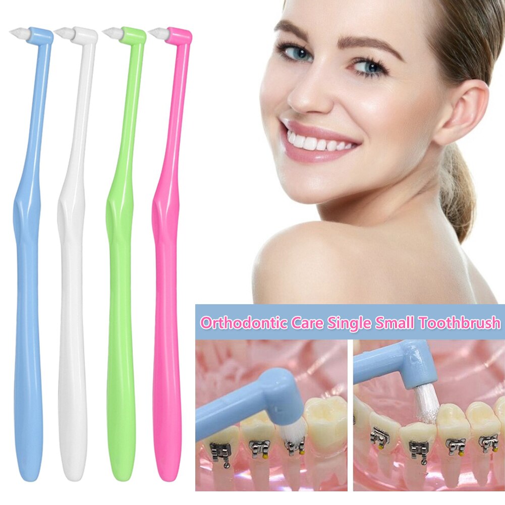 Orthodontic Interdental Toothbrush Teeth Cleaning Tooth-floss Soft Brush for People with Brace Gap Cleaning Tool
