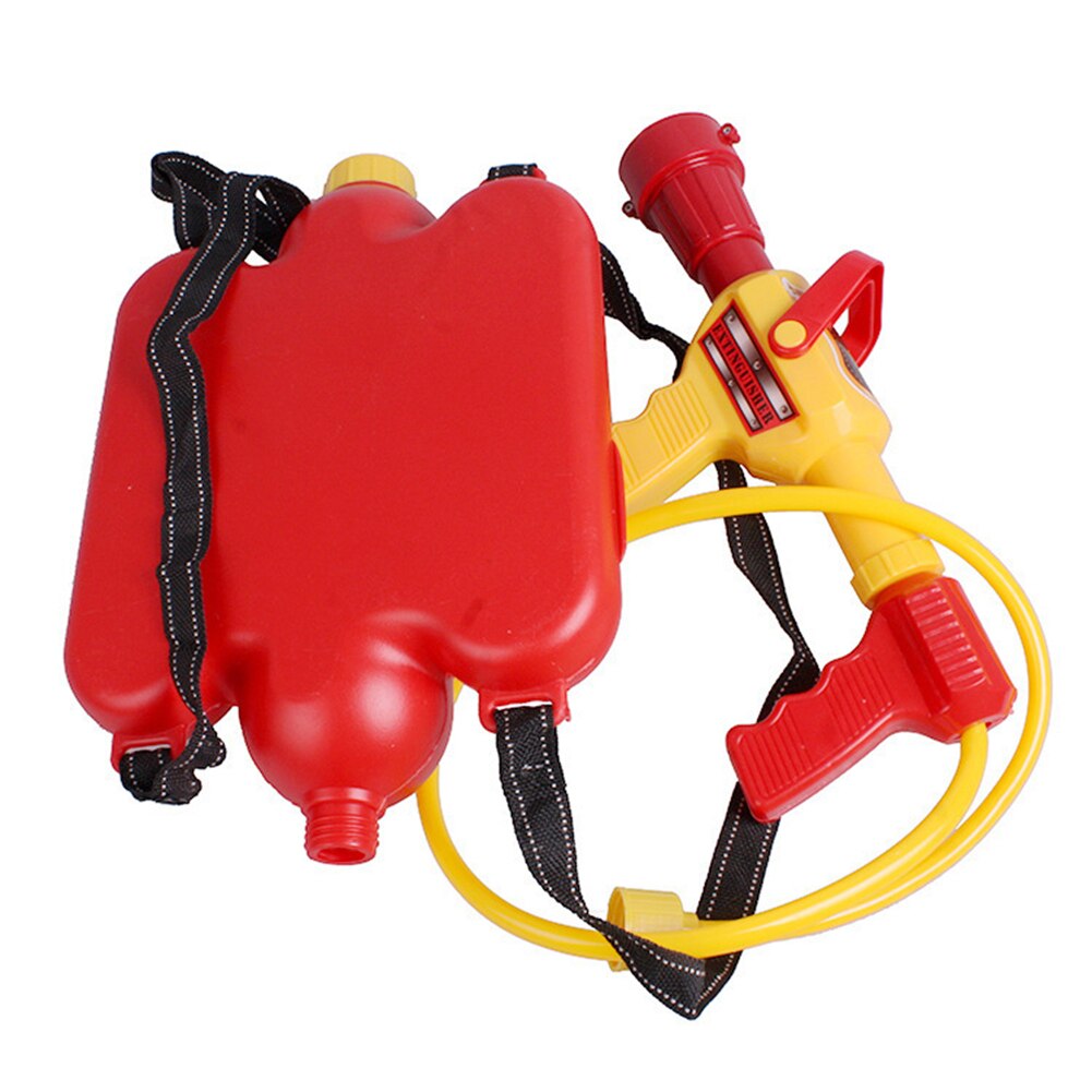 Fireman Cosplay Backpack Water Spray Nozzle Extinguisher Outdoor Sports Kids Toy