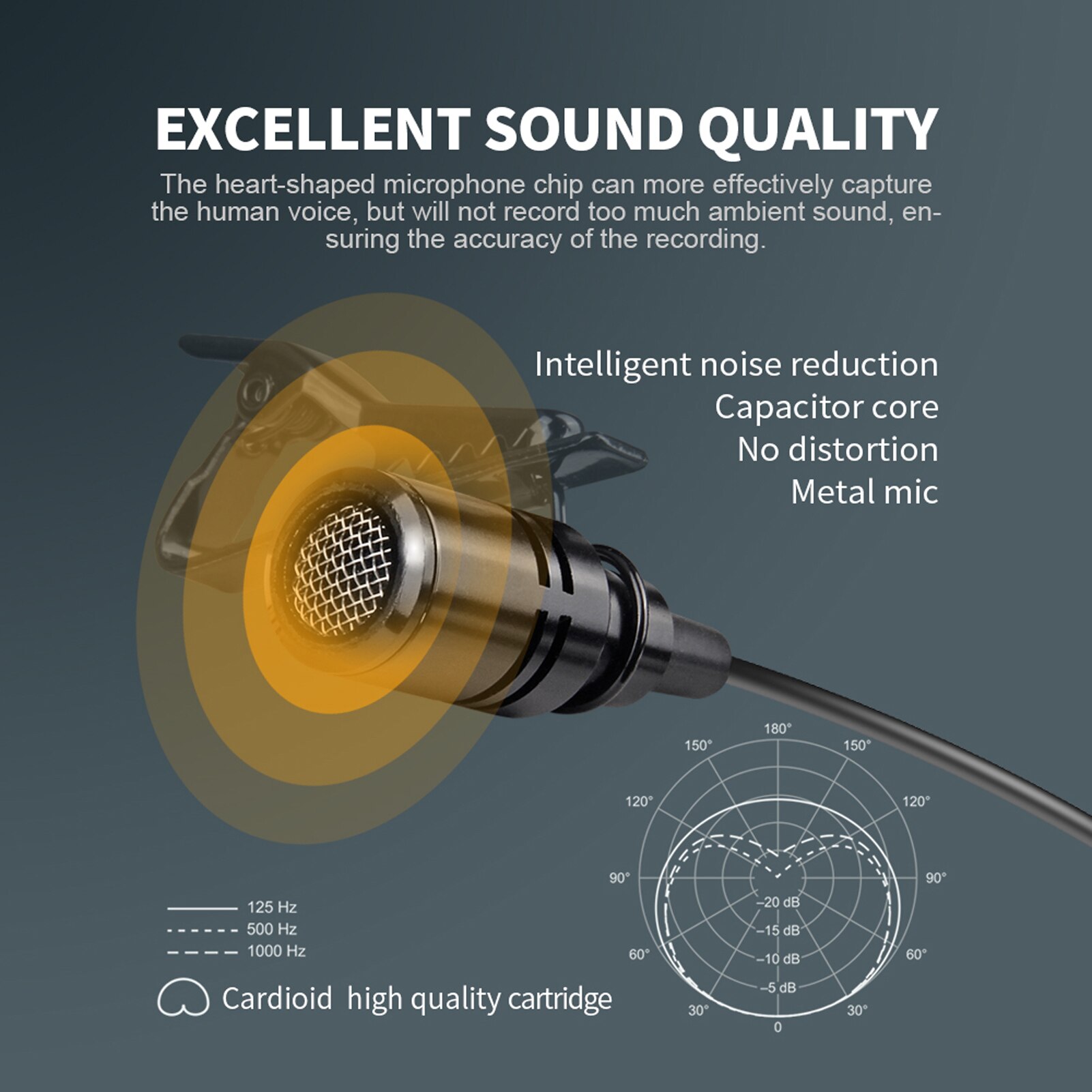 UHF Wireless Collar Clip Microphone w/ Audio Monitor Function for phones Cameras Outdoor Interview Live Broadcast Tie-clip Mic