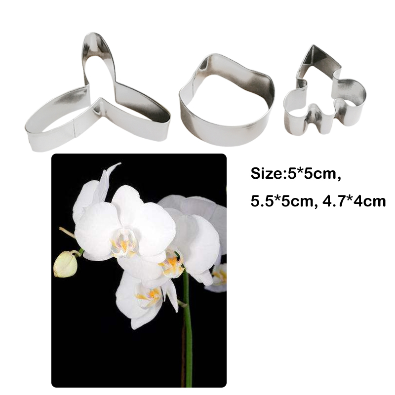 7Pcs Orchidee Veiner Siliconen Mal Fondant Cake Decorating Gereedschap Gumpaste Bloemen Bloemblaadje Suiker Klei Gumpaste Bloem Mallen CS392