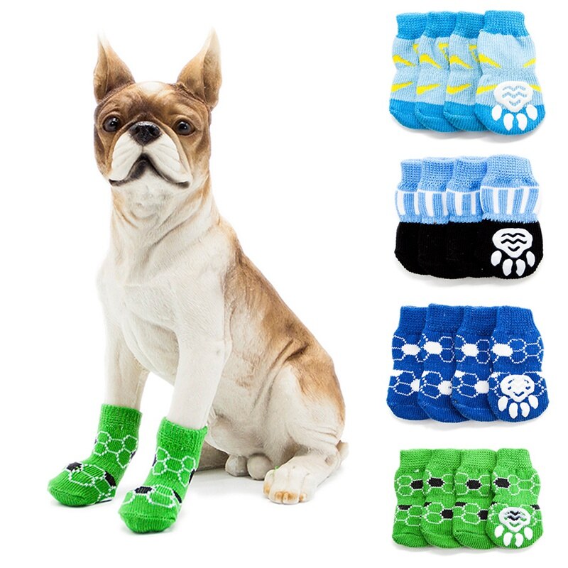 Pet Dog Stocking Cute Dogs Cotton Socks Pet Winter Warm Socks Dog Paw Protection Socks Pet Booties Supplies