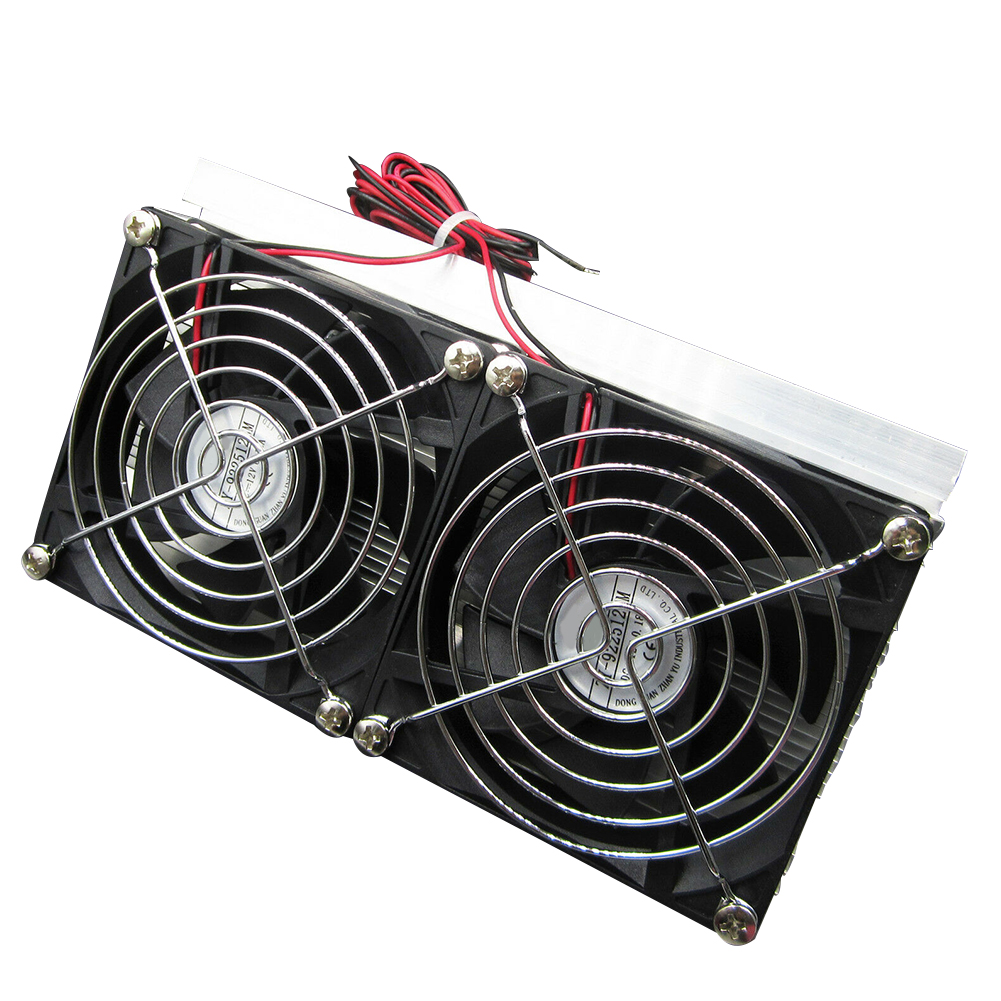 Thermoelectric Industry Double Fan Module Cooling System Kit Peltier Refrigeration Integrated Circuit DIY Metal Semiconductor