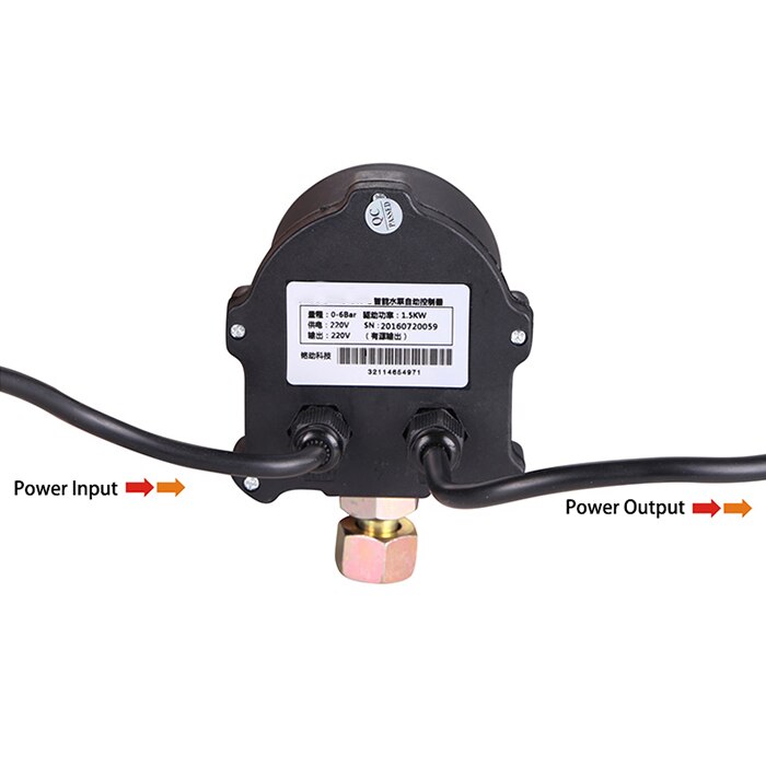 Water Pressure Switch With 0~10 Bar Pressure Range Relay Switch Signal Output and G1/2 Inch Connection Pressure Switch