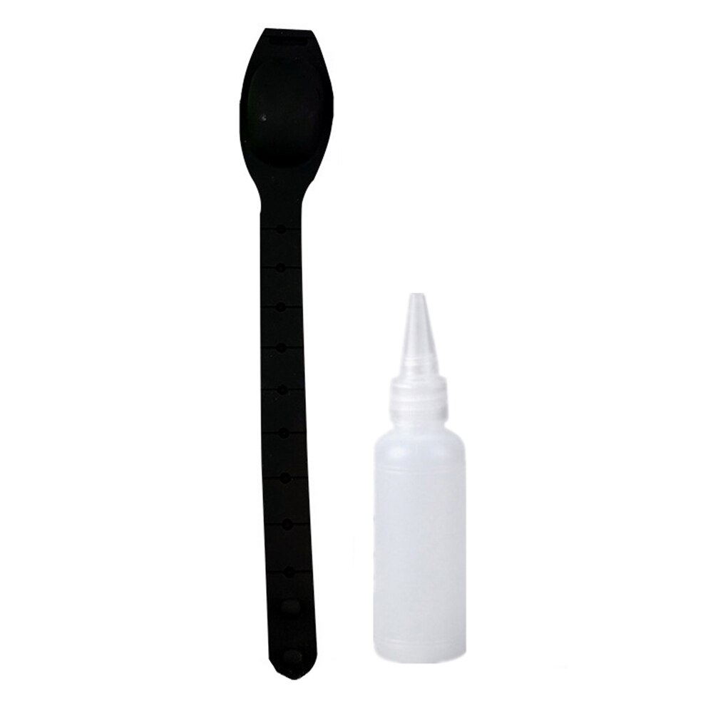 Reusable Wristbands Hand Sanitizer Dispensing Portable Bracelet Wristband Hand Dispenser 10ML Wrist Support: Black