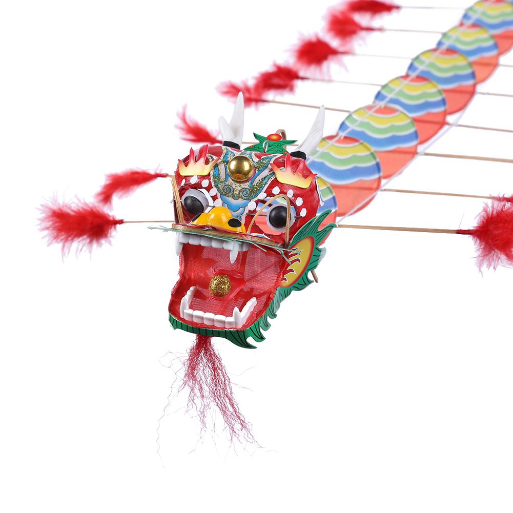 Kinesisk traditionel dragekite 1m-1.7m dekorative drage børn udendørs sjovt sportstøj legetøj tilbehør