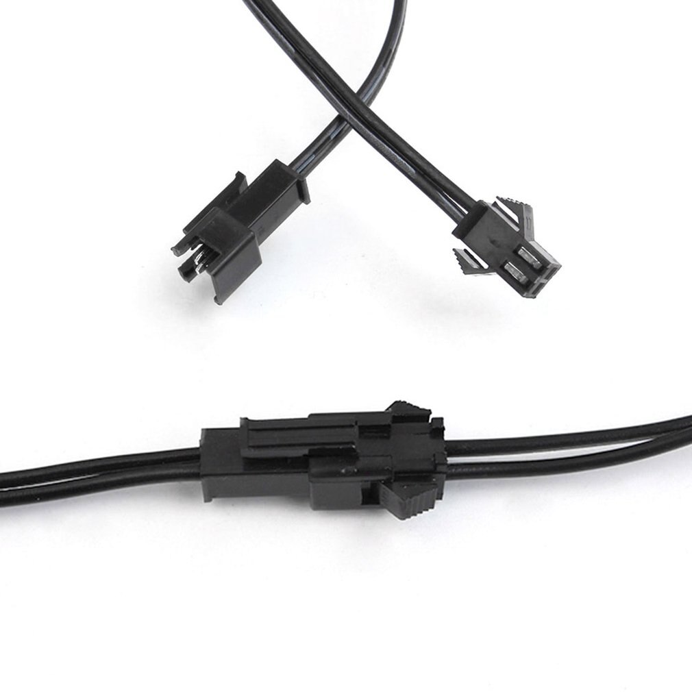 1M LED EL Light Neon Rope Car Dance Glow Light Strip + 3V/12V Controller USB Drive Car Decoration Light Car Styling Party Decor