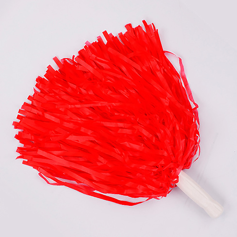 1PC 25CM Cheer Dance Sport Competition Cheerleading Pom Poms Flower Ball For for Football Basketball Match Pompon Children Use: Yellow