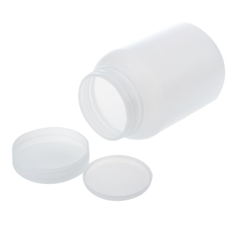2X Laboratory Chemical Storage Case White Plastic Widemouth Bottle 500ML