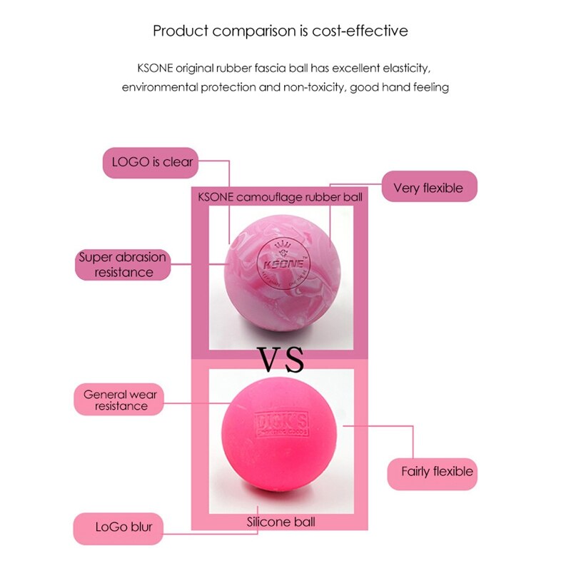 -ksone lacrosse-massageball - tragbarer fitness-massageball - muskelmassagerolle - weicher entspannungs-massageball