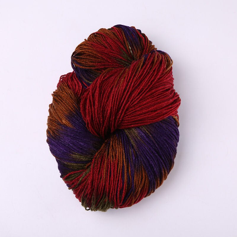 Mix-Colored Knitting Crocheting Thread Hand Knitting Super Soft Acrylic Anti-Pilling Fibre Dyed Yarn For Hand Knitting Sweater: 13