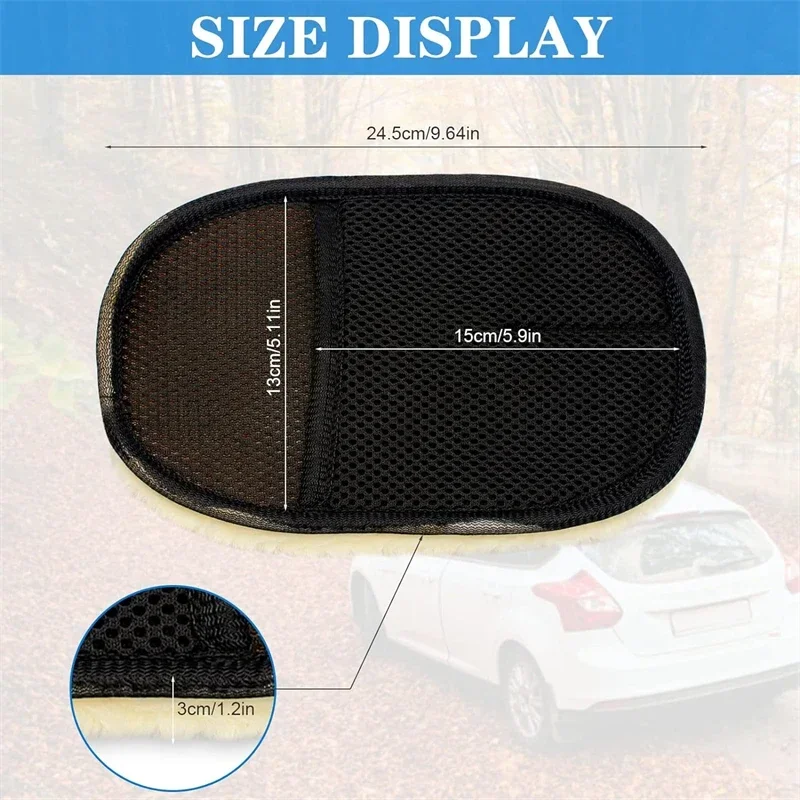 Guante de esponja para limpieza de coche, manopla de lavado para pulir el coche, guantes de microfibra para limpieza de hogares de cocina automotriz, lana, 1/10 Uds.
