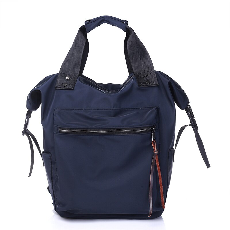 TTOU Nylon sac à dos femmes sacs à dos décontractés dames haute capacité retour au sac d'école adolescentes voyage étudiants Mochila Bolsa: Navy