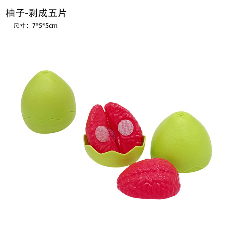 1Pcs Montessori Paste Chechele Simulation Durian Grapefruit Cherry Educational Toy Play House Decompress Educational Toy