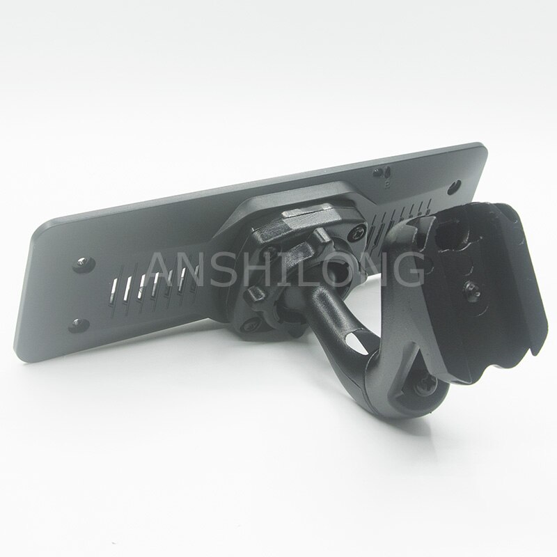 Rear View Mirror Back Plate Panel + Interior Mirror Bracket for Car DVR Instead of Strap: with bracket No.6