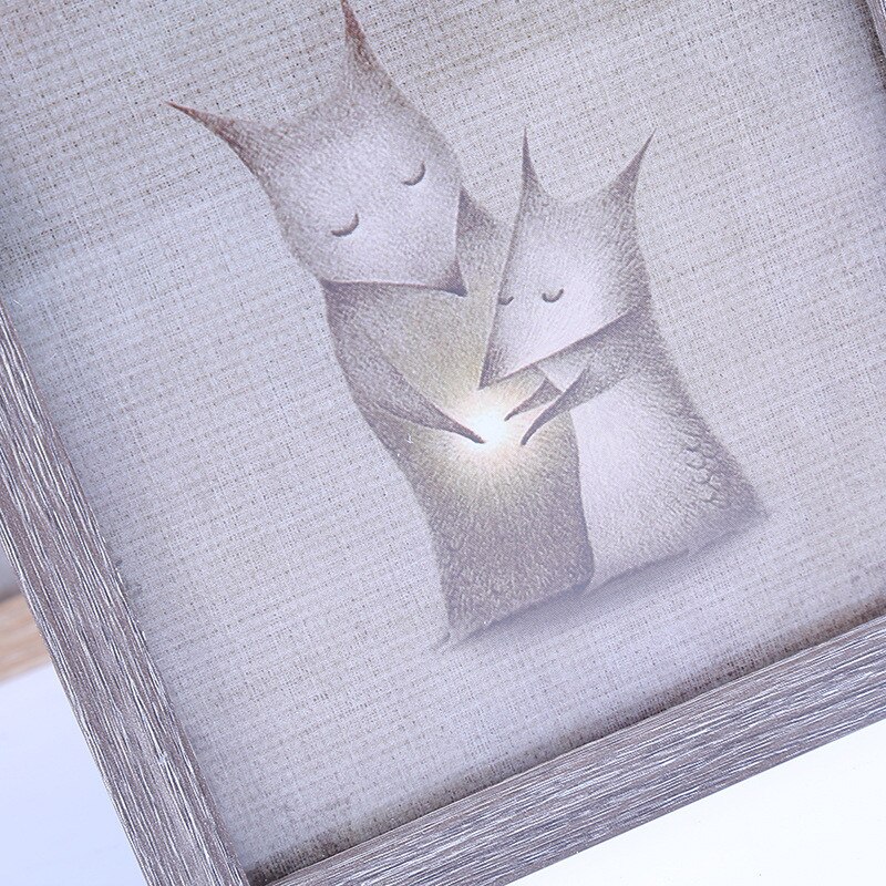 2-sided Wooden Photo Frame Nordic Picture Frames Modern Rectangle Home Office Desktop Decoration Wood Frame Ornaments Holder