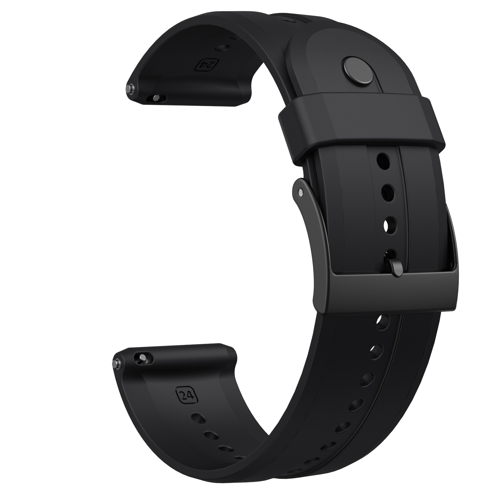 Correa de silicona de colores dobles de 24mm para pulsera Suunto 7, pulsera para reloj Suunto 9, correa deportiva para Suunto 9 Baro/Spartan: L / Black Yellow
