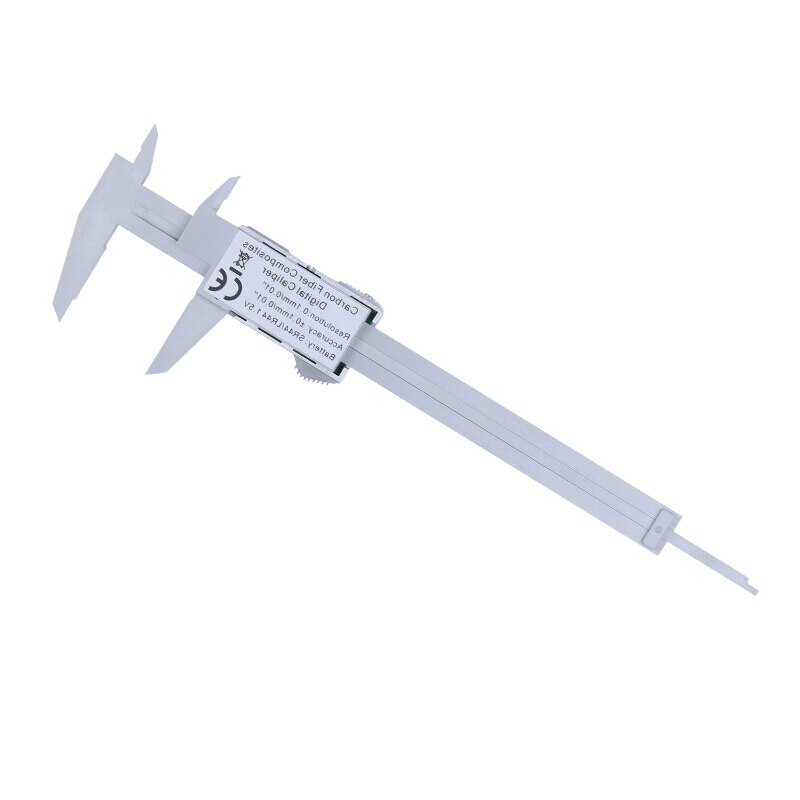Calibrador Vernier de 0 a 150mm, herramienta de medición de 6 pulgadas, Micrómetro de regla de fibra de carbono electrónica Digital LCD de plástico