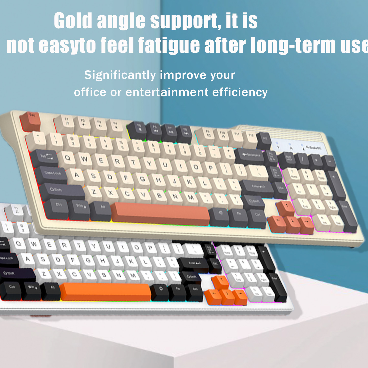 K-snake KM800 Pro wired mechanical feel keyboard and mouse set RGB segmented DPI mecha wind pattern laptop office