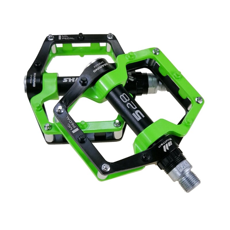 1 Paar Straße Mountainbike Ultraleicht Anti-Unterhose Flache Pedale Plattform Aluminium Legierung CNC Lagerbier Pedal für MTB Fahrrad