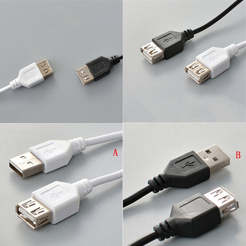 1.5M Black USB 2.0 A to A Male Female Extension Cable High Speed USB Extension Charging Data Cable (only is Extension Cable)