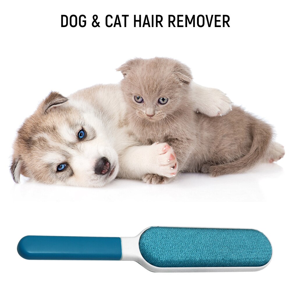 3pcs/set Magic Clean Brush Reusable Self-Cleaning Pet Hair Brush Set Double Lint Remover Fur Scrub Clothes Bag Dust Brusher