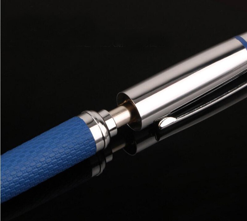 Luxury Brand Metal Ballpoint Pen PU Leather Smooth Writing Signature Pen Buy 2 Pens Send